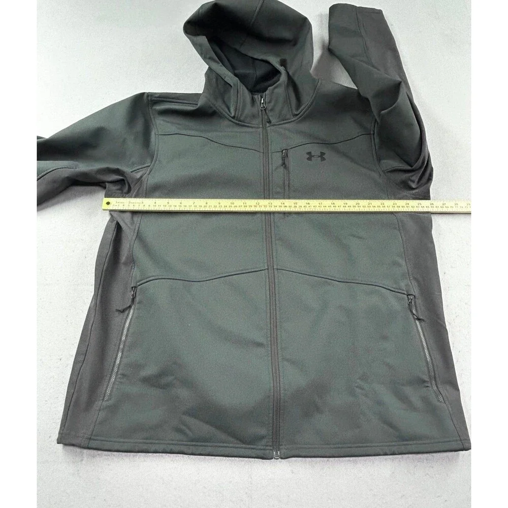 Under Armour Storm Mens Cold Gear Shield Hooded Lightweight Full Zip Jacket